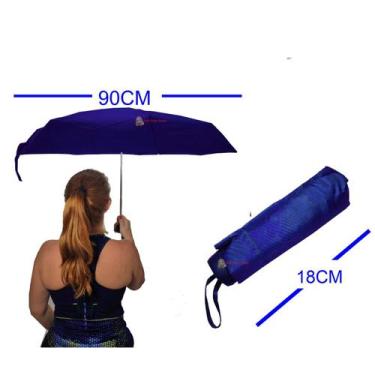Imagem de Mini Guarda Chuva Bolsa Super Resistente Princess Umbrella, Azul
