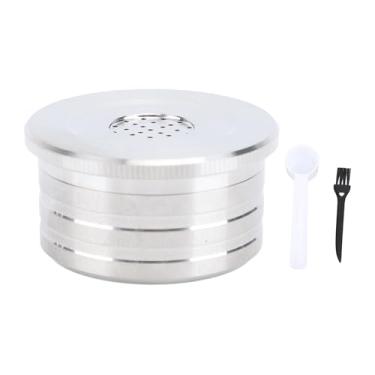 Imagem de Cápsula de café Reutilizável de Aço Inoxidável, Kit para Máquina de café DELTA Q, Com Filtros, Adequada para Todos Os Cafés Em pó, Fácil de Limpar, (com colher pincel)