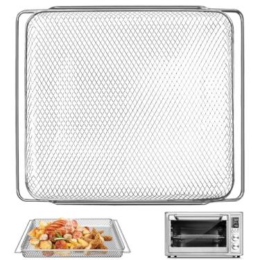 Imagem de Air Fryer Basket Replacement for COSORI CS130&CO130 Series Toaster Air Fryer Convection Oven, 14.1*11.8'' Non-stick Mesh Air Fryer Stainless Steel Basket Wire Rack Accessories Parts, Dishwasher Safe