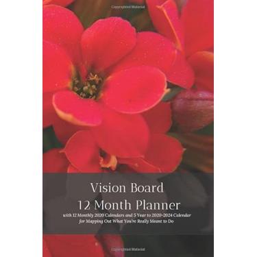 Imagem de Vision Board 12 Month Planner, 12 Month 2020 Calendar, 5 Year 2020-2024 Calendar for Mapping Out What You’re Really Meant to DoCreate Simple ... & Your Rewired Brain Organizer and Journal