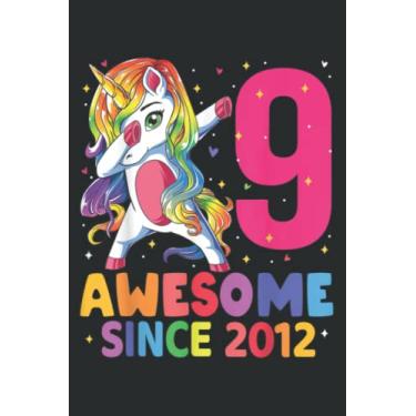 Imagem de 9 Years Old 9Th Birthday Dabbing Good Girl Party Nice: Lined Notebook: 6" x 9", 100 Pages, Notebook Journal For Lady, Girls And Women. Perfect Possum Blank Lined Notebook Journal Gift Ideas.