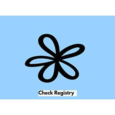 Imagem de Check Registry: Check Ledger Notebook : 8.25 x 6: Keep track of your checks & passwords: Yearly calendar to 2021