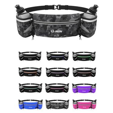 Imagem de Q-RUN Cinto de hidratação para corrida, Camuflagem, Medium 25-33 inches, 283 g