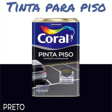 Imagem de Tinta Pinta Piso 18 Litros Premium Coral Escolha Cor, Preto