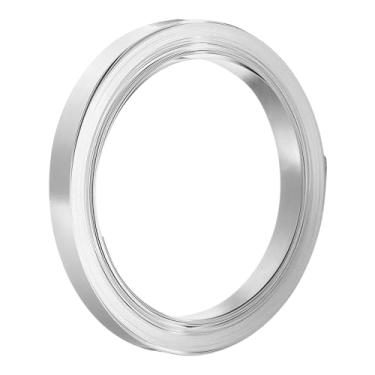 Imagem de HARFINGTON Tira de níquel 0,15 mm x 8 mm (10 m/rolo), tiras de aço niqueladas para baterias de lítio, torneira de níquel de carro para bateria celular, soldagem a ponto e solda, tom prateado