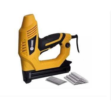 Imagem de Grampeador e Pinador Elétrico F25 a 32mm e Grampo de 16 a 19mm Profissional 220V Com 100 Pinos F25 e 300 Grampos de 19 mm