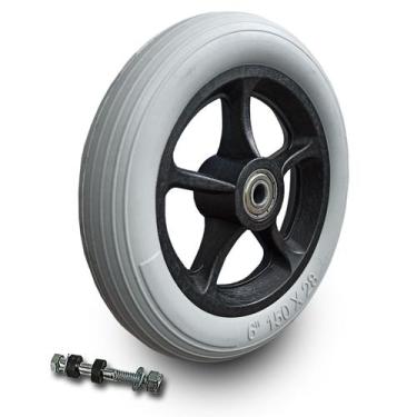 Imagem de Rodinha Da Frente Aro 6 Para Cadeira Rodas Unidade - Rocket Ortopédico