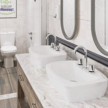 Imagem de Kit 3 Cubas de Apoio 500x360 Mm com Furo Central sem Ladrão Thema Ince