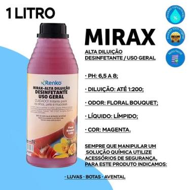 Imagem de Mirax desinf alta diluicao floral bouquet 1l renko, MIRAX DESINF ALTA 