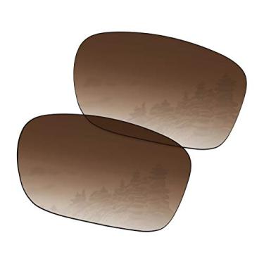 Imagem de SmartVLT Lentes de substituição masculinas degradê marrom para óculos de sol Oakley Holbrook Mix OO9384