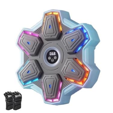 Imagem de Máquina de Boxe Musical de Parede,treino boxe eletronico inteligente, Conecte o celularDisplay Led E Sensor, reação e coordenação corporal,para Boxing Enthusiasts，equipamentos pra treino boxe casa