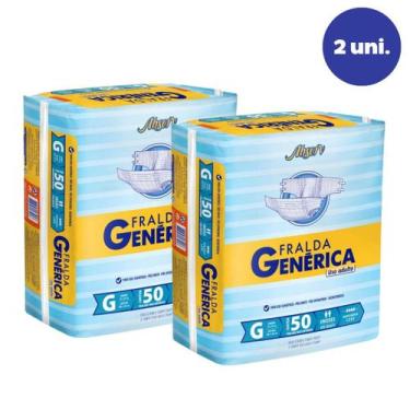 Imagem de Kit 2 Fralda Descartável Geriátrica Adulto Genérica Absorv Barato, G