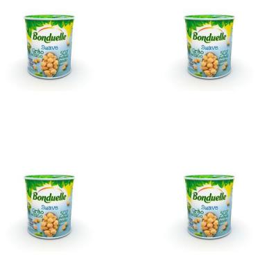 Imagem de Kit 4 Und Grão De Bico Bonduelle Suave 200g