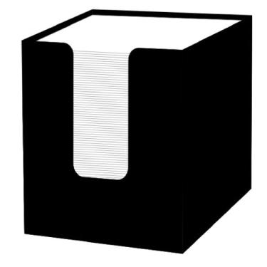 Imagem de Porta Bloco de Papel Preto 500 Folhas 60 g/m² Confetti