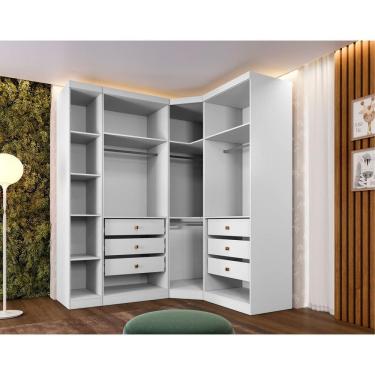 Imagem de Closet Modulado Safira 009 Clic Moveis Branco