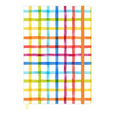 Imagem de Caderneta Sem Pauta Estampada Color Redoma 192 Páginas – Marcador Fitilho Creme