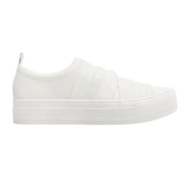 Imagem de Tênis Slip On Arezzo Couro Flatform Elásticos Feminino-Feminino