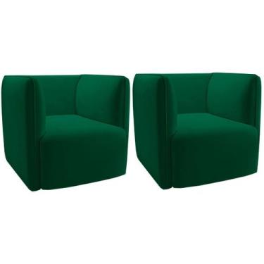 Imagem de Kit 2 Poltronas para Sala e Escritório Decorativas Maliva - Konfort, V