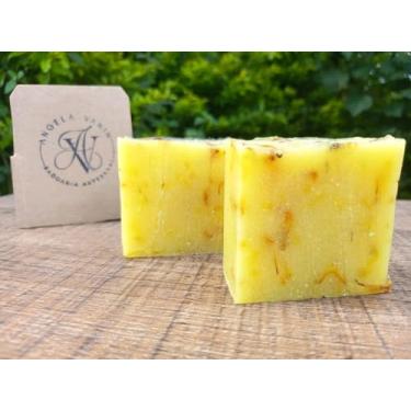 Imagem de KIT 4 SABONETES DE ENXOFRE, ANTI ACNE COM EXTRATO DE PRÓPOLIS, MELALEUCA CALENDULA E OLEO DE AMÊNDOAS (ANTI ACNE)