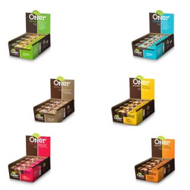 Imagem de Kit 6 Sabores Barras de Castanhas Oner Zero Açúcar 100% Natural Fonte de Fibras e Energia Snack Saudável e Nutritivo para Lanches Pré-Treino e Dietas Balanceadas