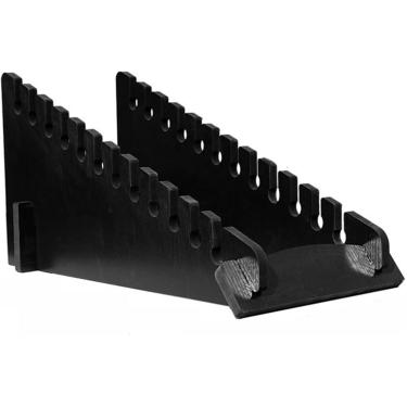 Imagem de Suporte De Exposição De Azulejos De Piso, Prateleira De Armazenamento De Amostras De Azulejos Cerâmicos Independentes, Suporte Organizador De Placa De Madeira Vertica, 13.787x27.16x13.8in