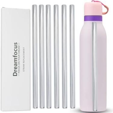 Imagem de Dreamfocus Palha de metal de substituição de aço inoxidável para garrafa de água Owala FreeSip Twist 680 g