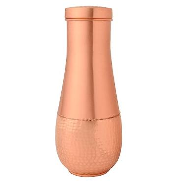 Imagem de HealthGoodsIn Garrafas de cabeceira de cobre puro para benefícios de saúde Ayurveda – pescoço longo, capacidade – 1,8 litro