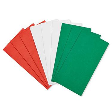 Imagem de American Greetings Pacote de papel de seda, vermelho, verde e branco (125 folhas)