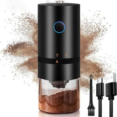 Imagem de Moedor de Café Elétrico Portátil Elétrico Grão de Café Recarregável Po