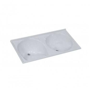 Imagem de Tanque Rorato Sintetico Duplo 124 X 62cm Pedra Clara