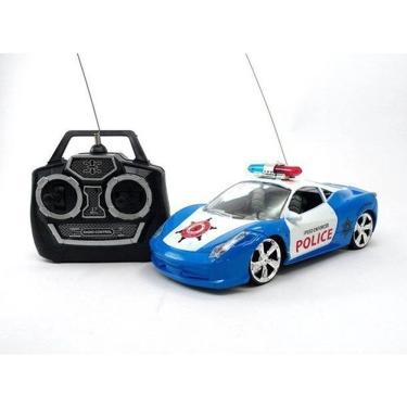 Imagem de Carrinho De Policia Com Controle Remoto Police Car Azul Pi3095