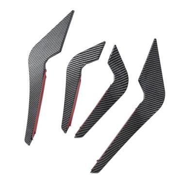 Imagem de Canard de spoiler de para-choque dianteiro, durabilidade superior Sporty Front Bumper Splitter Fin para 2 séries M2 F87 2016-2021 (estilo fibra de carbono)