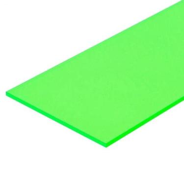 Imagem de Chapa Acrilica Verde Fluorescente 1000X500Mm Esp.De 3,0Mm - Aluangel