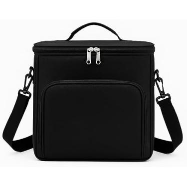 Imagem de Bolsa Termica Marmita com Alça Ombro para trabalho, academia, passeios e viagens - PRETO