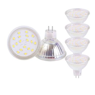 Imagem de CIKAMIO Lâmpadas Led Mr16 Ac/Dc 12V Não Reguláveis Gu5.3 4W, Holofotes 3000K, Branco Quente, 300Lm, 35W, Substituição Halógena Para Iluminação De Trilhos E Paisagens Externas (Quente Pacote Com 6)