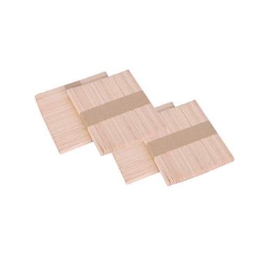 Imagem de Gmark Bastões de madeira para artesanato 200 unidades, cor natural de madeira, picolé de grau alimentício – faça você mesmo, artesanato, criativo, GM1072B