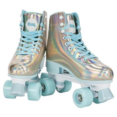Imagem de Patins GEM QUAD ROLLER - Azul holográfico, tamanho 3-6