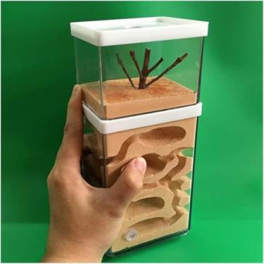 Imagem de Fazenda Ecológica De Ninhos De Formigas, Castelo De Formigas De Gesso Formicário De Formigas, Caixa De Casa De Formigas Habitat Transparente Kit De Oficina De Formigas Villa De Alimentação