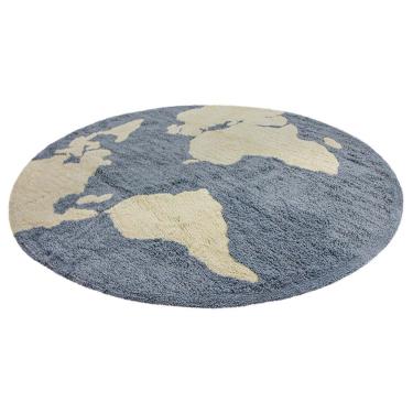 Imagem de Tapete Mapa Mundi Rendondo - 1,20m