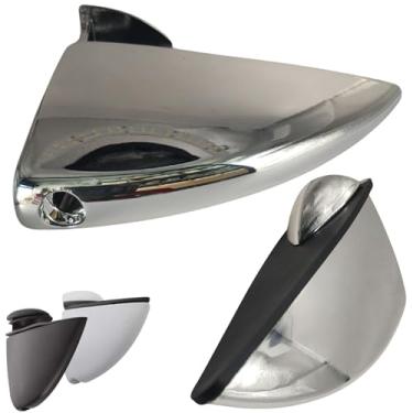 Imagem de Prateleira Bico Tucano Suportes Médio Kit 2 Vidro Madeira (Cromado)