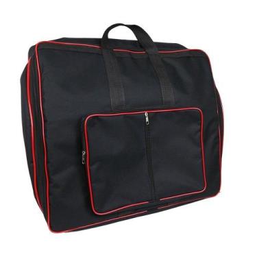 Imagem de Capa Bag Acordeon Sanfona 120 Baixos Master Luxo Acolchoada - Carbon