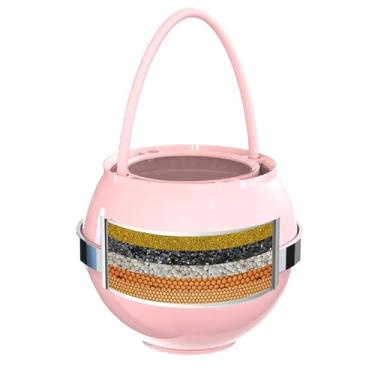 Imagem de Filtro de água de bola de banheira para torneira de banheira - amaciante de água duro - remove contaminantes, cloro e flúor - melhora a condição da pele, cabelo e unhas, rosa