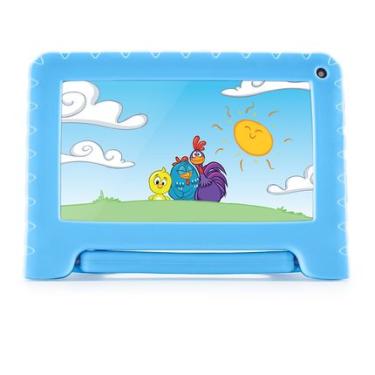 Imagem de Tablet Infantil Galinha Pintadinha 7" 4GB RAM, 64GB, Controle Parental, Wi-Fi, Android 13, Case, Quad Core - NB419 NB419