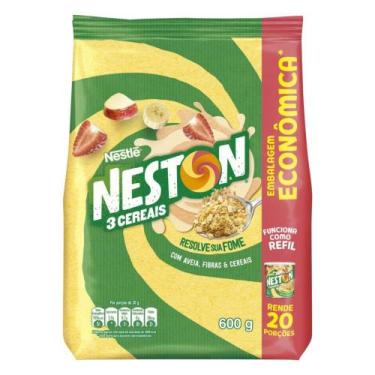 Imagem de Flocos de Cereais Nestlé Neston Pacote 600g Refil Embalagem Econômica