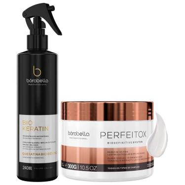 Imagem de Kit Perfeitox Alinhamento 300g e Biokeratin 240ml Bórabella