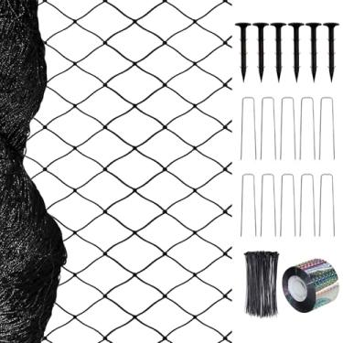 Imagem de Rede para pássaros, 6 m × 1,5 m com rede de jardim de 2,5 cm, redes de frango, redes para proteção de jardim, malha de arame de galinha, malha preta para árvores frutíferas, arbustos (6,5 m x 1,5 m