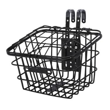 Imagem de Generic Cesta de bicicleta infantil multifuncional, removível, com guidão, decoração frontal para meninos e meninas, ciclismo, compras em parques, com Tampa