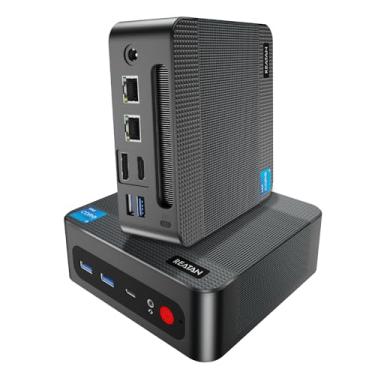 Imagem de Reatan Mini PC S6 (suporte de qualidade de 3 anos) Intel Core I5 12450H (Turbo 4.4GHZ) 8C/12T 16GB RAM DDR4 512GB M.2 NVMe SSD RJ45 LAN x2 Triple 4K Display Mini Desktops PC Wi-Fi 6 BT 5.2