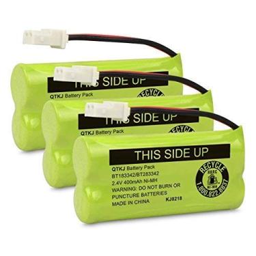 Imagem de QTKJ BT183342 BT166342 BT266342 BT283342 BT162342 BT262342 Bateria de telefone sem fio para CL4940 EL52300 CL80113 CL80111 CL80112 VTech CS61113 4 CS64 Aparelho 19 CS6719 CS6649 DS6151 (pacote