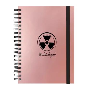 Imagem de Caderno Colegial Plus 12 Matérias Profissões Radiologia (Rosê Gold)
